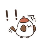 【秋】ずっと使える見やすいシマエナガ⭐（個別スタンプ：20）