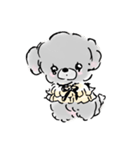 あまあまトイプー (ゆる)（個別スタンプ：1）