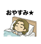 可愛いロン毛のスタンプ たつたつ（個別スタンプ：25）