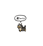 小さいヨークシャテリア(フキダシ)（個別スタンプ：18）