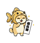 金魚犬のおみくじスタンプ（個別スタンプ：23）