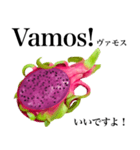 南国のドラゴンフルーツ【ポルトガル語】（個別スタンプ：12）