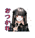 地雷系女子のハロウィン呪い（個別スタンプ：3）