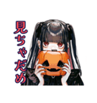 地雷系女子のハロウィン呪い（個別スタンプ：14）