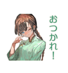 アオザイ女子の日程調整ごはん（個別スタンプ：8）