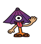 からかさ小僧のひょっこり便@SFW（個別スタンプ：1）