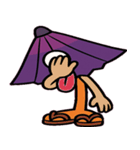 からかさ小僧のひょっこり便@SFW（個別スタンプ：7）