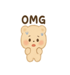 ふわふわクマのてとてと日常（個別スタンプ：13）