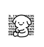 表情を変えない犬？（緑）（個別スタンプ：25）
