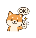 柴犬と一緒！毎日使えるスタンプ（個別スタンプ：7）