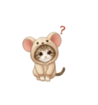 可愛い猫ネズミのよく使う挨拶（個別スタンプ：16）