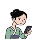 のびのびろくろ首の毎日@SFW（個別スタンプ：9）