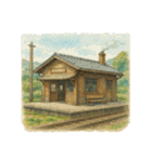 日本の街角スケッチ 昭和の風景 2（個別スタンプ：3）