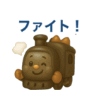 ぶっくりした電車（個別スタンプ：14）