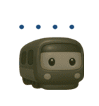 ぶっくりした電車（個別スタンプ：34）