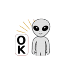 宇宙人グレイの動くスタンプ（個別スタンプ：2）