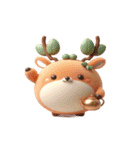 ぽっちゃりお茶ジカ（個別スタンプ：22）