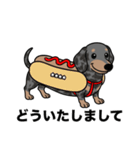 名前入りダックススムースシルバーダップル（個別スタンプ：18）