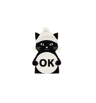 白ニット帽の黒猫スタンプ VOL.3（個別スタンプ：4）