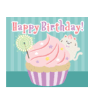 ネコの飛び出す誕生日＆イベント♪（個別スタンプ：2）