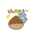 動く！秋 3びきのこねこ♪（個別スタンプ：15）