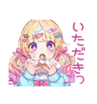 パステル女子の原宿食べ歩き（個別スタンプ：7）
