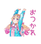 パステル女子の原宿食べ歩き（個別スタンプ：18）