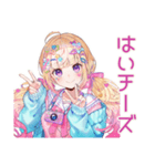 パステル女子の原宿食べ歩き（個別スタンプ：22）