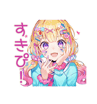 パステル女子の原宿食べ歩き（個別スタンプ：24）