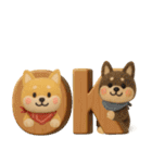 【秋冬】ふわもこ柴犬の気持ち便（個別スタンプ：9）