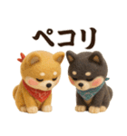 【秋冬】ふわもこ柴犬の気持ち便（個別スタンプ：11）
