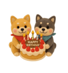 【秋冬】ふわもこ柴犬の気持ち便（個別スタンプ：13）