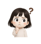 7月の半分❤️かわいい女の子の幽霊❤️（個別スタンプ：30）