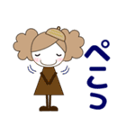 ずっと使える大人の優しい気遣い女の子 秋（個別スタンプ：7）