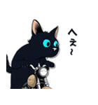 バイク猫くろ（個別スタンプ：15）