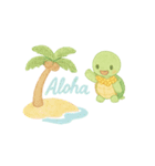 南国バカンスLINEスタンプ！アロハ〜！（個別スタンプ：4）