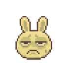 平成レトロ風☆ドット絵☆うさぎ☆ねこ（個別スタンプ：12）