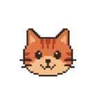 平成レトロ風☆ドット絵☆うさぎ☆ねこ（個別スタンプ：13）