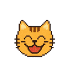 平成レトロ風☆ドット絵☆うさぎ☆ねこ（個別スタンプ：14）