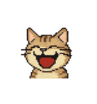 平成レトロ風☆ドット絵☆うさぎ☆ねこ（個別スタンプ：24）