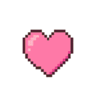 平成レトロ風☆ドット絵☆うさぎ☆ねこ（個別スタンプ：27）