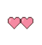 平成レトロ風☆ドット絵☆うさぎ☆ねこ（個別スタンプ：28）
