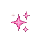 平成レトロ風☆ドット絵☆うさぎ☆ねこ（個別スタンプ：34）