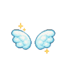 平成レトロ風☆ドット絵☆うさぎ☆ねこ（個別スタンプ：35）