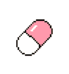 平成レトロ風☆ドット絵☆うさぎ☆ねこ（個別スタンプ：40）