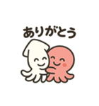 タコとイカの共演スタンプ（個別スタンプ：12）