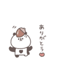 秋のあいさつ◎ちびっこぱんださん #2（個別スタンプ：7）