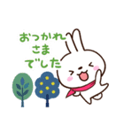 小さい白うさ【北欧風】（個別スタンプ：30）