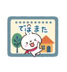 小さい白うさ【北欧風】（個別スタンプ：31）