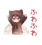 黒猫耳パーカーくん★おうちハロウィン（個別スタンプ：25）